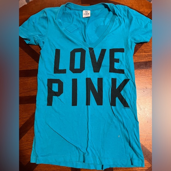 Victoria’s Secret PINK V Neck Tee Shirt - Picture 2 of 5